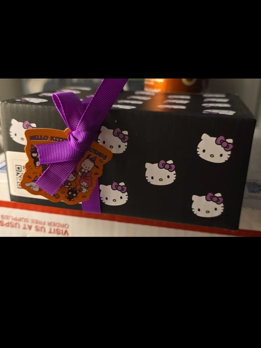 Hello Kitty Halloween Salt And PEPPERFigurine Duo with Purple and Orange Accents